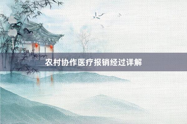 农村协作医疗报销经过详解